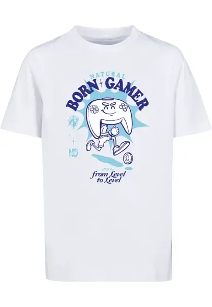 Children's T-shirt Natural Born Gamer Vintage white