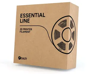 C-Tech 3DF-E-PETG-1.75-W 3D Filament, ESSENTIAL LINE, PETG, 1,75mm, 1000g, Bílý (White)