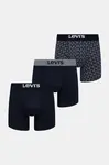 Boxerky Levi's 3-pack tmavomodrá barva, 37149-1186