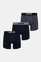 Boxerky Levi's 3-pack tmavomodrá barva, 37149-1186