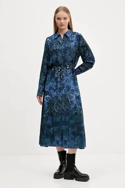 Šaty Desigual CAMISEROLICUAD