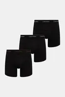 Boxerky Calvin Klein Underwear 3-pack pánské, černá barva, LV00NB4394