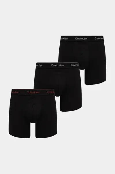Boxerky Calvin Klein Underwear 3-pack pánské, černá barva, LV00NB4394