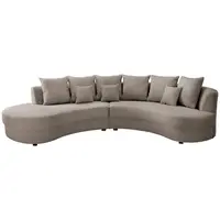 Livetastic SEDACÍ SOUPRAVA, textil, šedavě hnědá