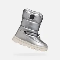 Stříbrné dívčí zimní boty Geox Willabooa