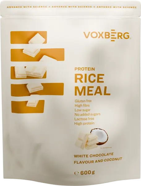 VOXBERG Protein Rice Meal Biela čokoláda kokos 600 g