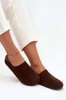 Boto Dámské pantofle na platformě čokoládové Sylviane