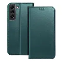 flipové pouzdro Smart Magneto pro Samsung Galaxy A25 5G, tmavě zelená
