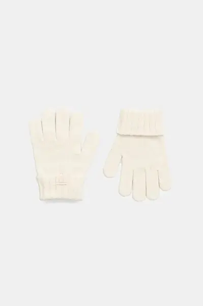 Dětské rukavice United Colors of Benetton béžová barva, 126WGG009