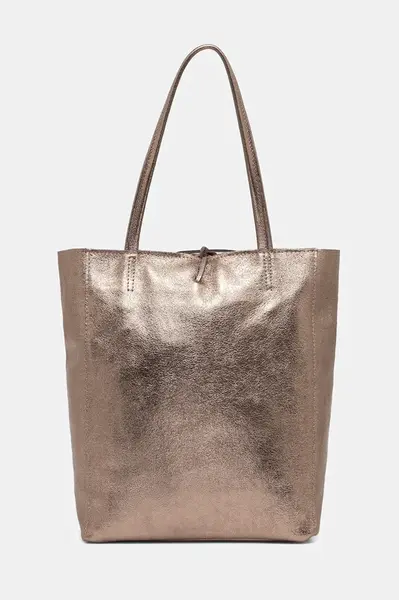 Kožená kabelka Answear.LAB hnědá barva