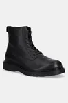 Kožené boty Calvin Klein COMBAT ESS LACE UP ZIP BOOT LTH