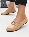 Resti Eco-suede beige moccasins Brussi - Footwear