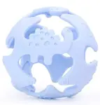 GiliGums Silikonové kousátko Míček, Dino - modré