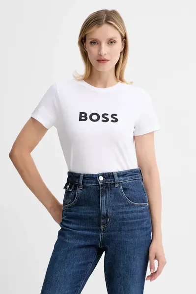 Bavlněné tričko BOSS Orange BOSS ORANGE C_Elogo_5