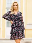 Resti Women's black floral dress - Clothing