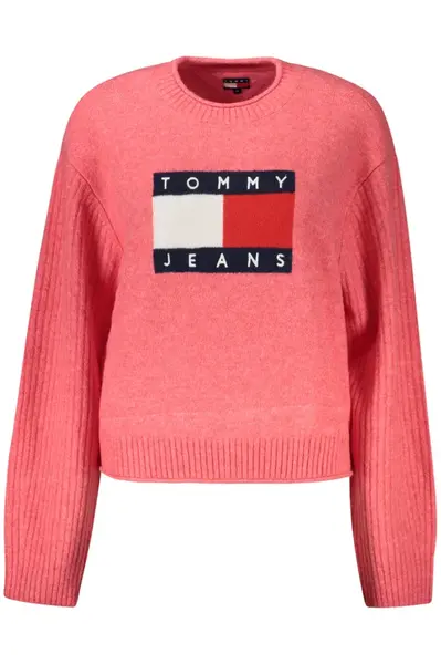 Růžový svetr Tommy Jeans
