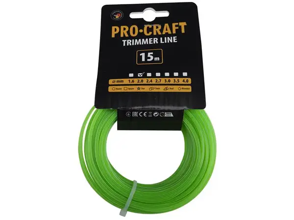 Struna PROCRAFT ZV 2mm 15m hvězdicová
