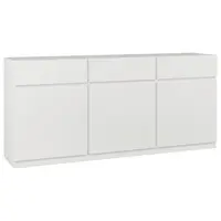 MID.YOU ŠIROKÁ KOMODA, bílá, 180/82,5/40 cm