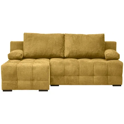 Hom`in ROHOVÁ SEDAČKA, textil, hořčicově žlutá