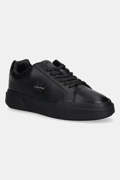 Kožené tenisky Calvin Klein CHUNKY CUPSOLE LACEUP LTH