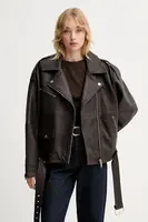 Kožený křivák Gestuz hnědá barva, 10910820