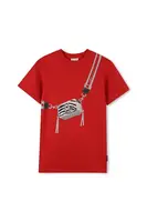 Dětské bavlněné šaty Marc Jacobs červená barva, mini, oversize, W60604