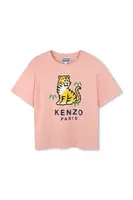 Dětské bavlněné tričko Kenzo Kids růžová barva, K61379