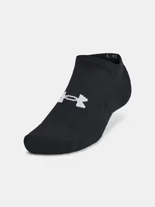 Unisexové ponožky Under Armour Unisex UA TC 3pk No Show-BLK - unisex