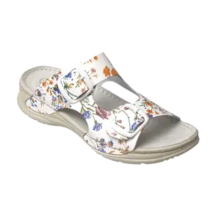 SANTÉ Dámské pantofle D/10/FLORA BÍLÁ v.37