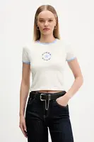 Tričko Guess Jeans dámské, béžová barva, W5BI17 J1314