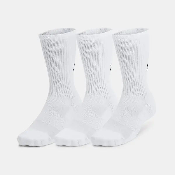 Unisexové ponožky Under Armour Unisex UA TC 3pk Crew-WHT - unisex