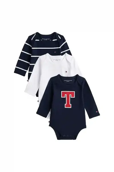 Dětské kalhoty s bavlnou Tommy Hilfiger 3-pack