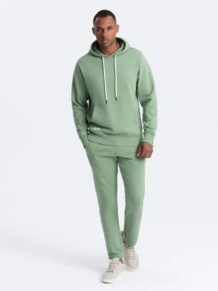Ombre Men's tracksuit set pants + kangaroo sweatshirt