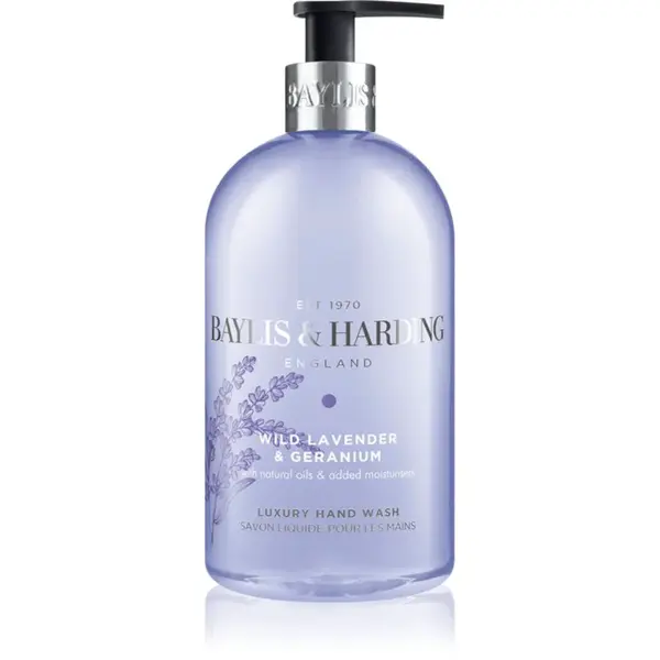 Baylis & Harding Wild Lavender & Geranium tekuté mydlo na ruky s hydratačným účinkom 500 ml