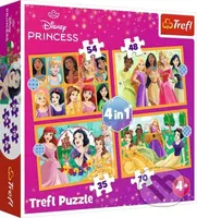 Disney princezny: Pohádkové příběhy/4v1 - puzzle z kategorie 15 - 60 dílků