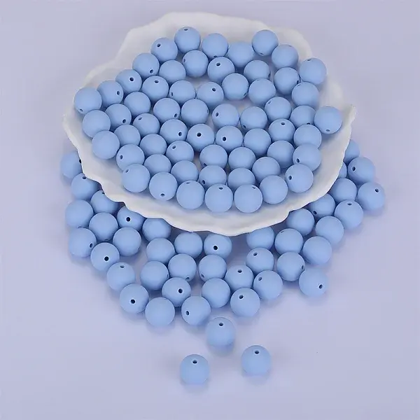 Round Silicone Focal Beads