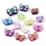 Handmade Polymer Clay Butterfly Beads