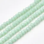 Opaque Solid Color Glass Beads Strands