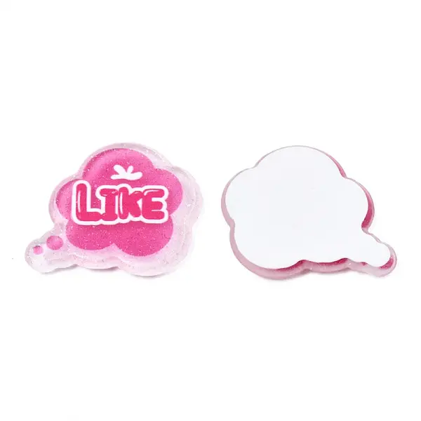 Transparent Printed Acrylic Cabochons