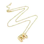 Brass Micro Pave Clear Cubic Zirconia Pendant Necklaces