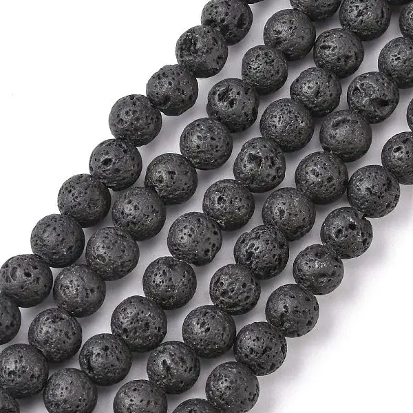Natural Lava Rock Beads Strands