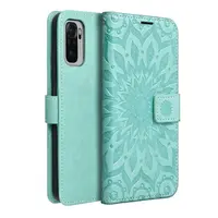 Flipové pouzdro MEZZO Book case pro Xiaomi Redmi Note 10 5G / Poco M3 Pro / Poco M3 Pro 5G, mandala green