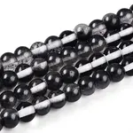 Baking Paint Transparent Glass Beads Strands