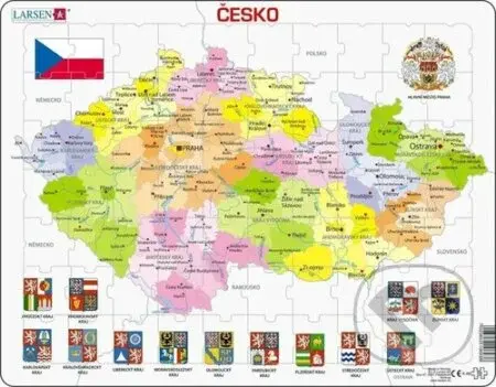 Česká republika kraje - puzzle z kategorie Naučné puzzle