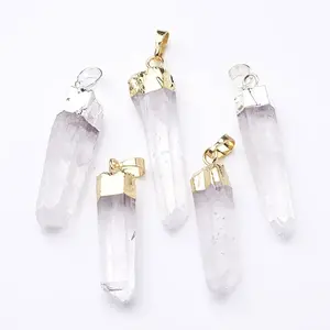 Natural Quartz Crystal Pendants