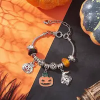 Halloween Alloy Enamel Charm Bracelets