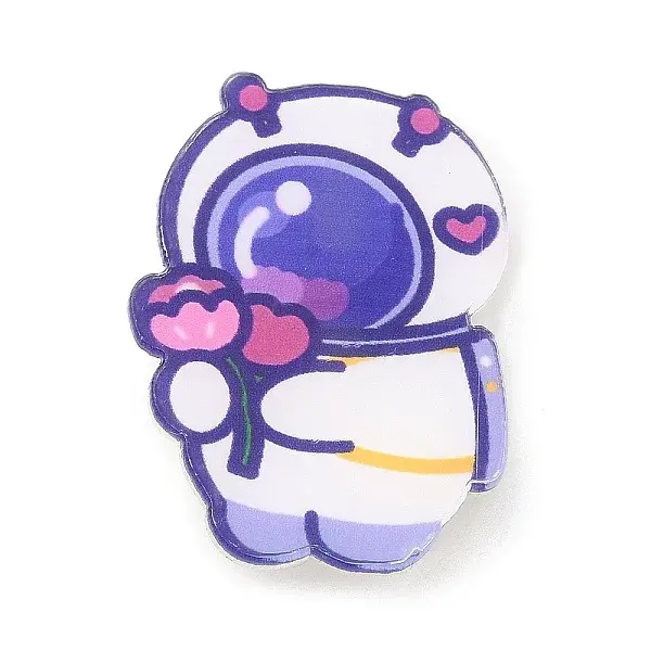 Cartoon Style Acrylic Brooches