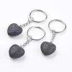 Natural Lava Rock Keychain