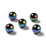 UV Plating Rainbow Iridescent Acrylic Beads