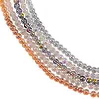 5 strands 5 Colors Electroplate Glass Beads Strands